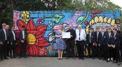 Parrs Wood High School presented for recycling credentials