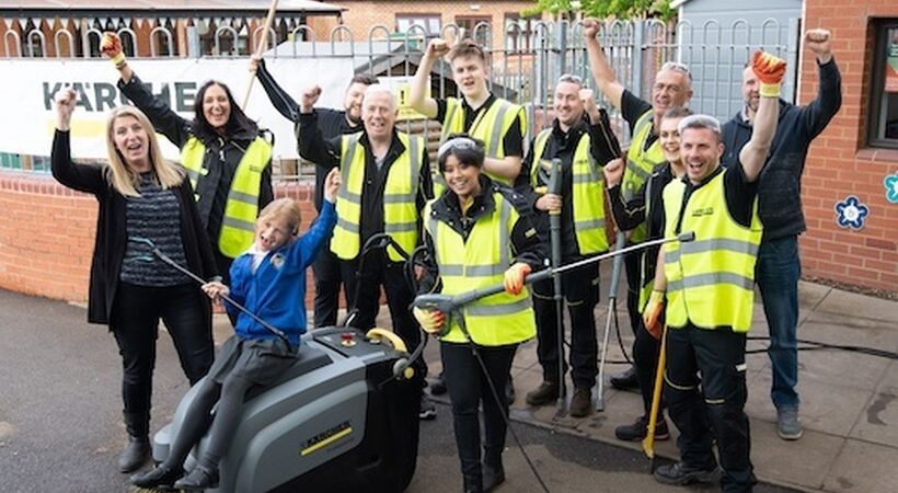 Cleaning team helps primary school shine bright