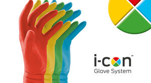 Colour-coded hand protection system