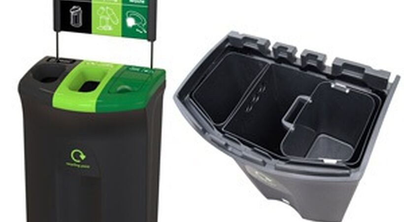 Bin design encourages recycling