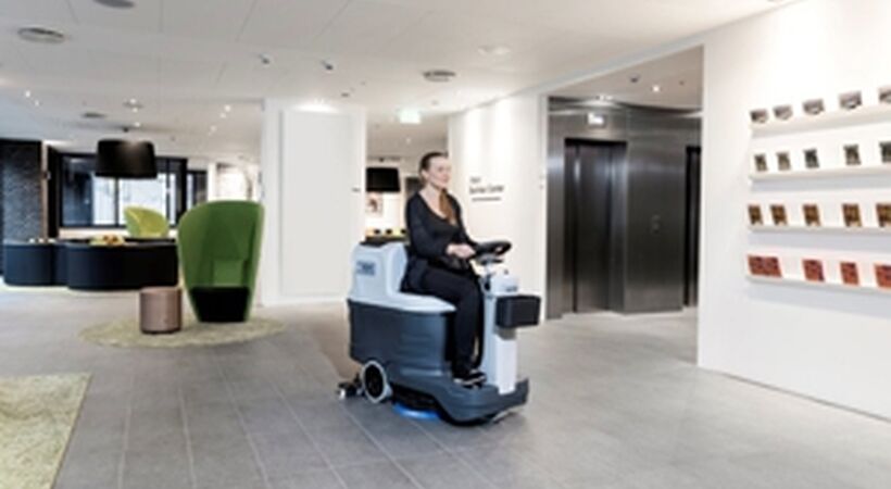 Micro ride-on scrubber dryer launched