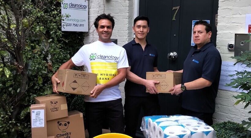 Cleanology’s Christmas Appeal collects a tonne of donations for The Hygiene Bank