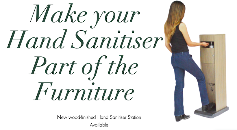 Make your hand sanitiser station part of the furniture