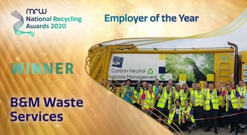 B&M Waste scoops top prize at recycling awards