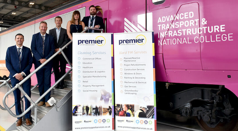 From left: Martin Holt, PSS; Andrew Walker, PSS; Simon Kelsall, FDC; Danielle Parker, PSS; and Tom Chatwin, PSS.