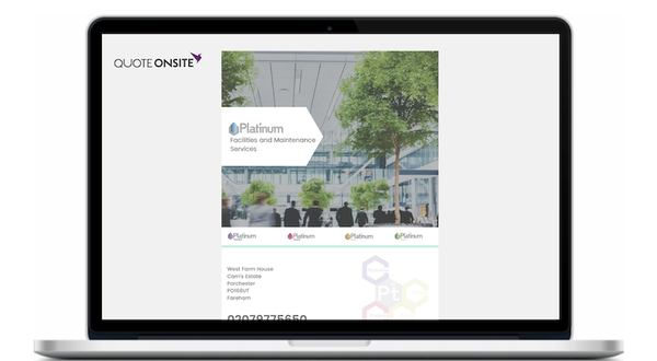 QuoteOnSite signs agreement with Platinum Facilities