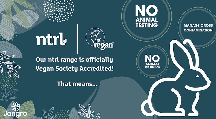 Jangro’s ntrl range receive vegan accreditation