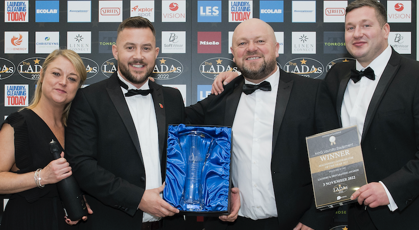 MAG recently won a Laundry & Dry-Cleaning Award for Machinery Distributor of the Year.