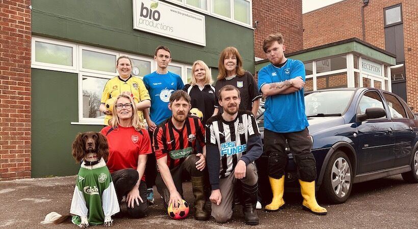Bio-Productions get their kit on for charity