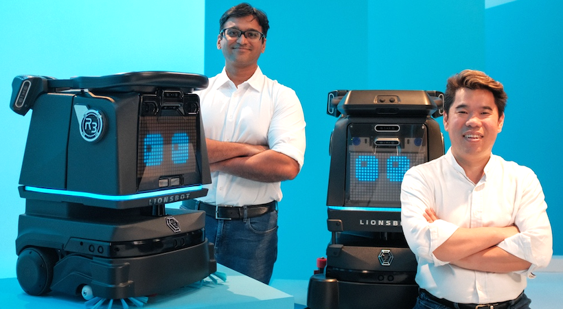 LionsBot launches 'Zero Click' cleaning robots