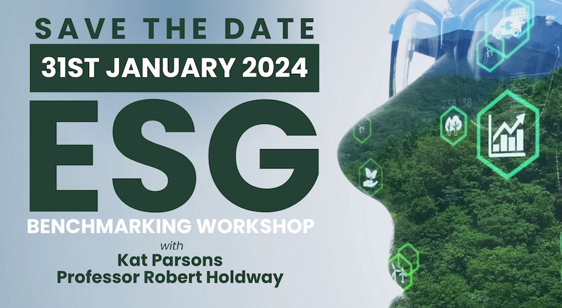 CSSA's ESG Benchmarking Workshop - just 2 weeks to go